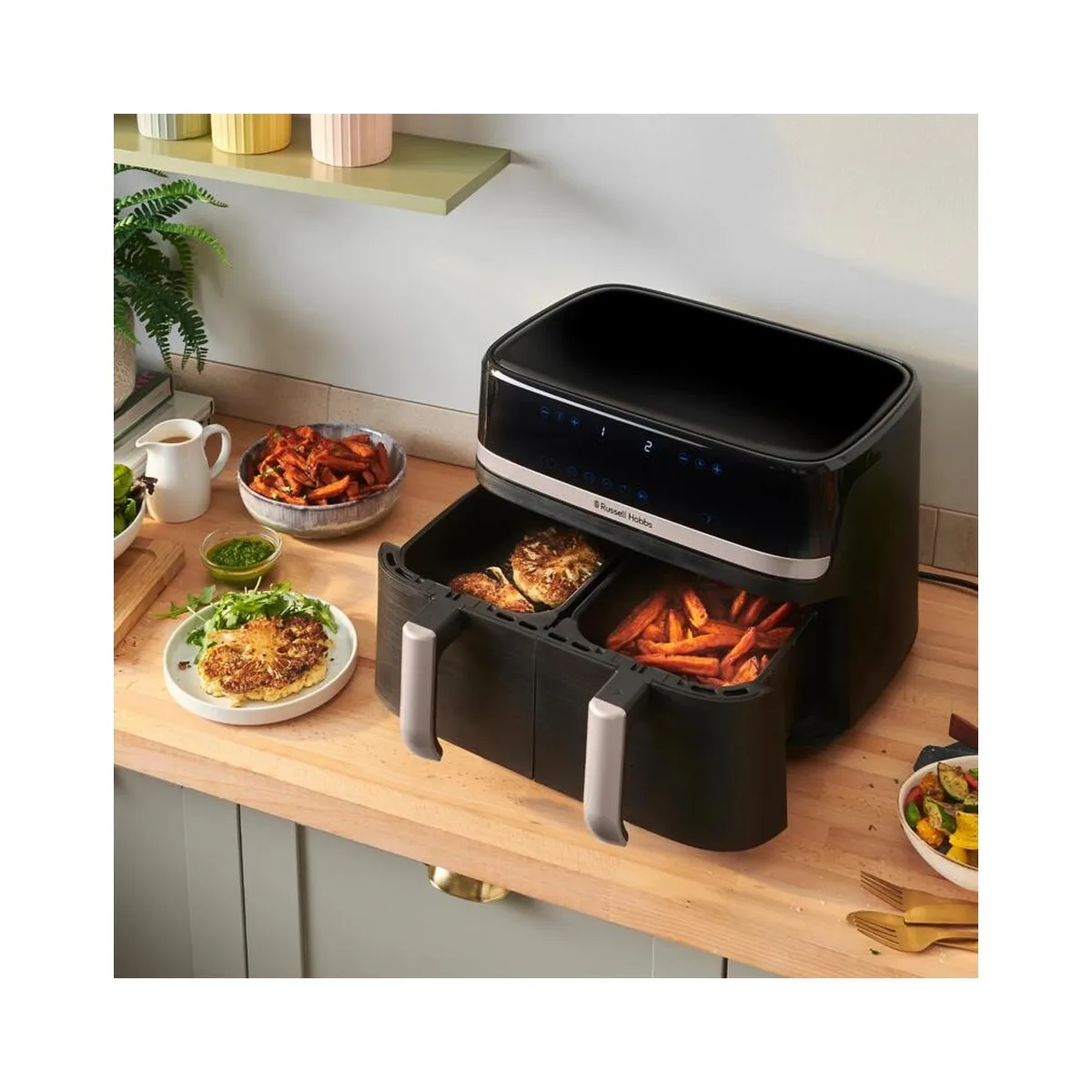 Russell Hobbs 27680-56/RH Satisfry Dual Basket Air Fry