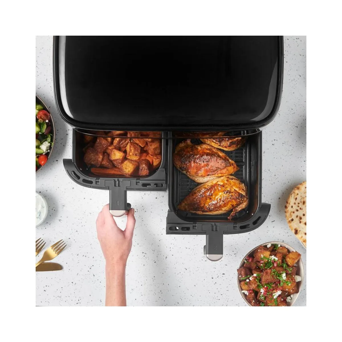 Russell Hobbs 27680-56/RH Satisfry Dual Basket Air Fry